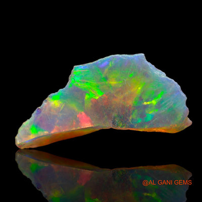 1.00 Cts Unheated Ethiopian Fire Opal Loose Gemstone Fancy Rough Natural 18x8x3 mm E-204