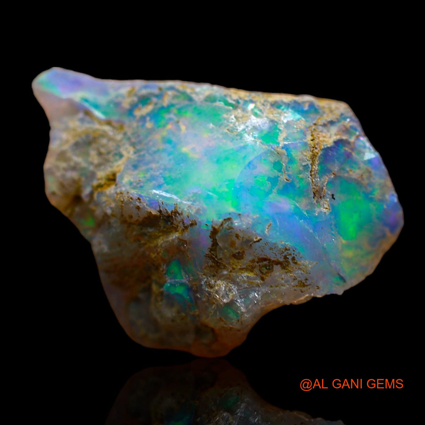 5.00 Cts Unheated Ethiopian Fire Opal Loose Gemstone Fancy Rough Natural 15x12x8 mm E-205