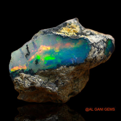 6.00 Cts Natural Ethiopian Fire Opal Loose Gemstone Fancy Rough 18x11x7 mm E-206