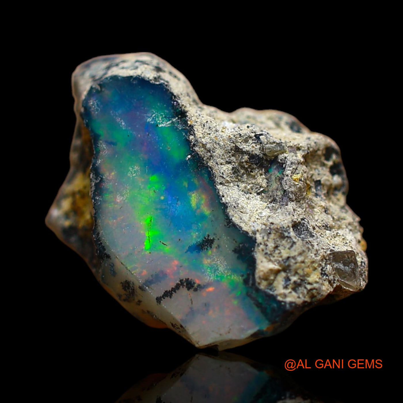 6.00 Cts Natural Ethiopian Fire Opal Loose Gemstone Fancy Rough 18x11x7 mm E-206