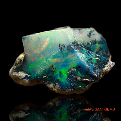 6.00 Cts Natural Ethiopian Fire Opal Loose Gemstone Fancy Rough 18x11x7 mm E-206