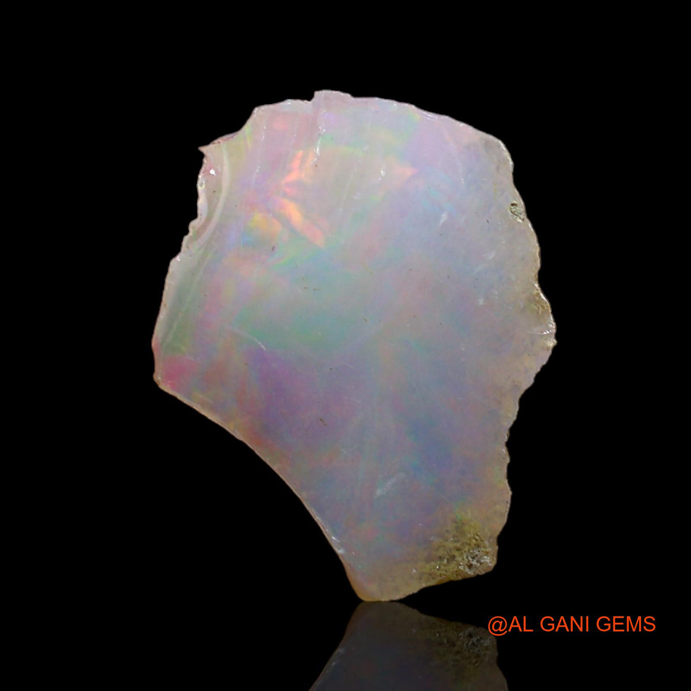 Natural Untreated Fire Opal Loose Gemstone Fancy Rough From Ethiopia 3.00 Cts 17x13x3 mm E-207
