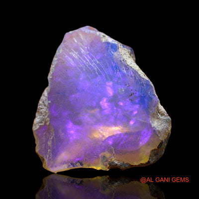 4.00 Cts Natural Ethiopian Fire Opal Loose Gemstone Fancy Rough 16x14x5 mm E-208