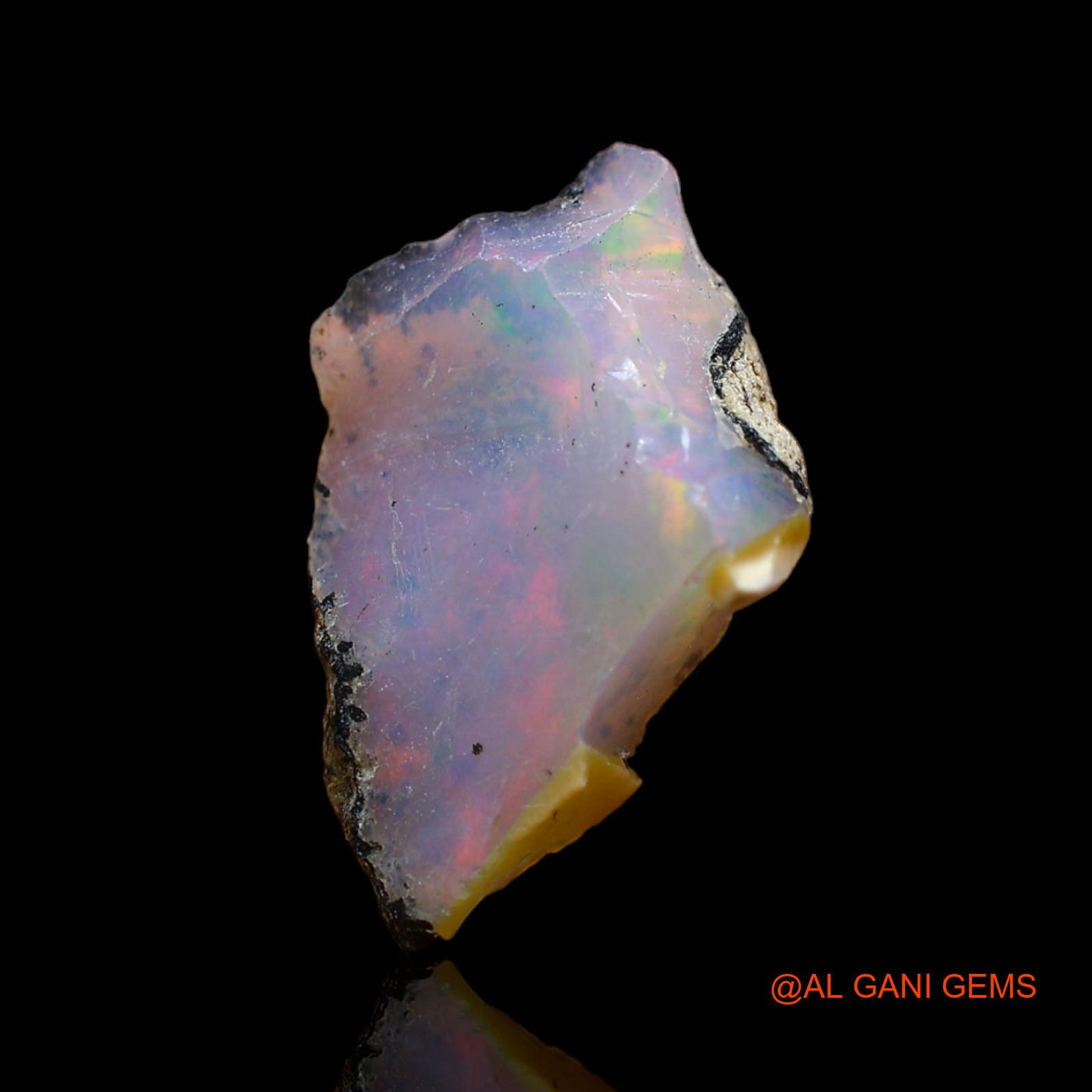 3.00 Cts Natural Ethiopian Fire Opal Fancy Rough Loose Gemstone For Jewelry 13x12x5 mm E-209