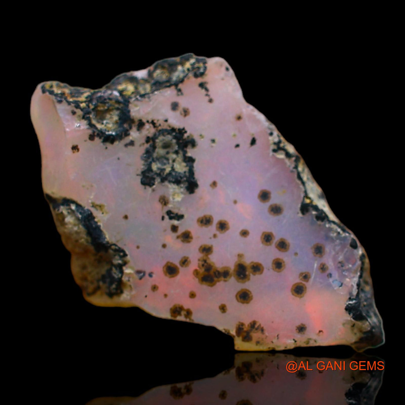 3.00 Cts Natural Ethiopian Fire Opal Fancy Rough Loose Gemstone For Jewelry 13x12x5 mm E-209