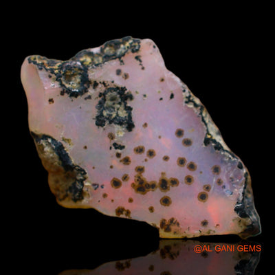 3.00 Cts Natural Ethiopian Fire Opal Fancy Rough Loose Gemstone For Jewelry 13x12x5 mm E-209