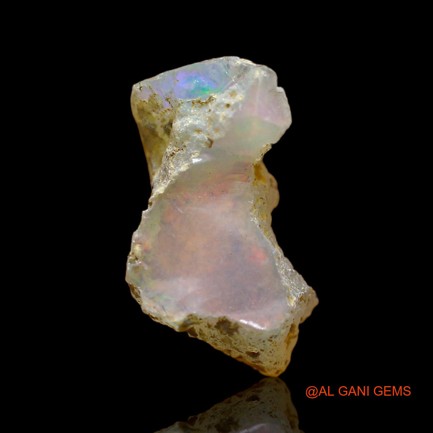 6.00 Cts Natural Ethiopian Fire Opal Fancy Rough Loose Gemstone For Jewelry 18x11x11 mm E-210