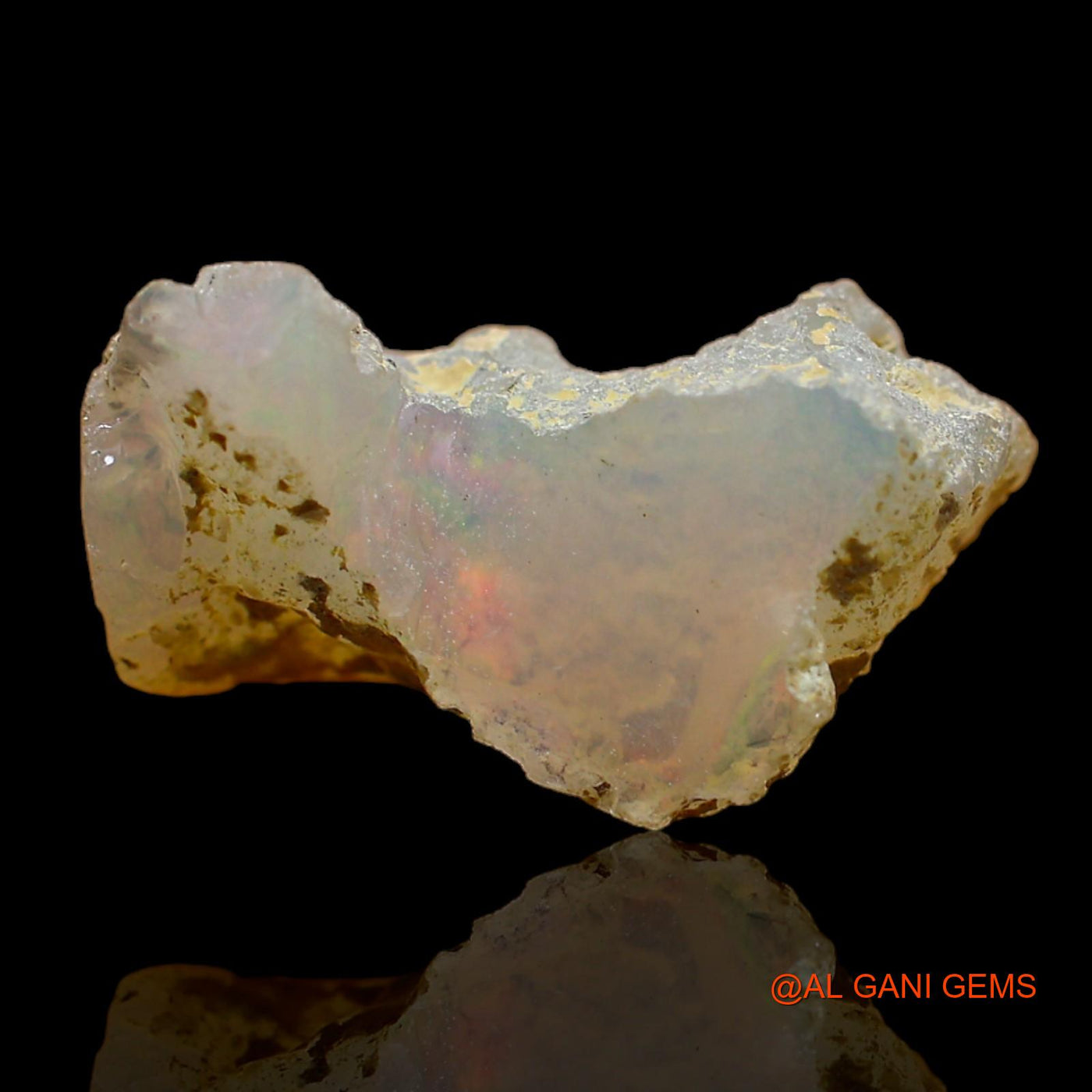 6.00 Cts Natural Ethiopian Fire Opal Fancy Rough Loose Gemstone For Jewelry 18x11x11 mm E-210