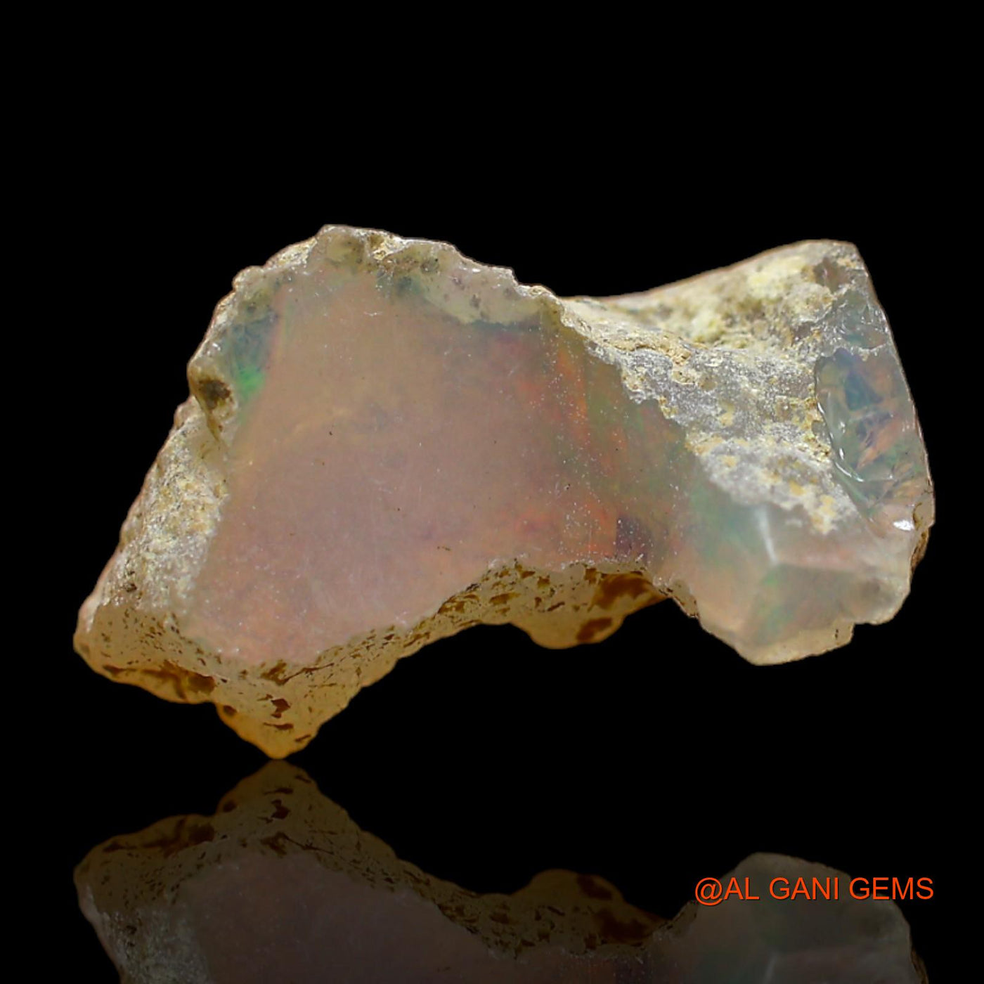 6.00 Cts Natural Ethiopian Fire Opal Fancy Rough Loose Gemstone For Jewelry 18x11x11 mm E-210
