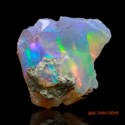 3.00 Cts Natural Ethiopian Fire Opal Loose Gemstone Fancy Rough 14x13x6 mm E-211