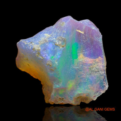 3.00 Cts Natural Ethiopian Fire Opal Loose Gemstone Fancy Rough 14x13x6 mm E-211