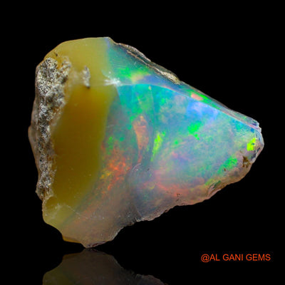 4.00 Cts Natural Ethiopian Fire Opal Loose Gemstone Fancy Rough 15x13x7 mm E-212