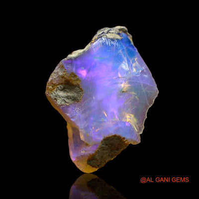 Natural Fire Opal Gemstone 4.00 Cts Loose Fancy Rough From Ethiopia 18x12x6 mm E-213