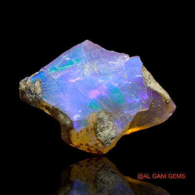 Natural Fire Opal Gemstone 4.00 Cts Loose Fancy Rough From Ethiopia 18x12x6 mm E-213