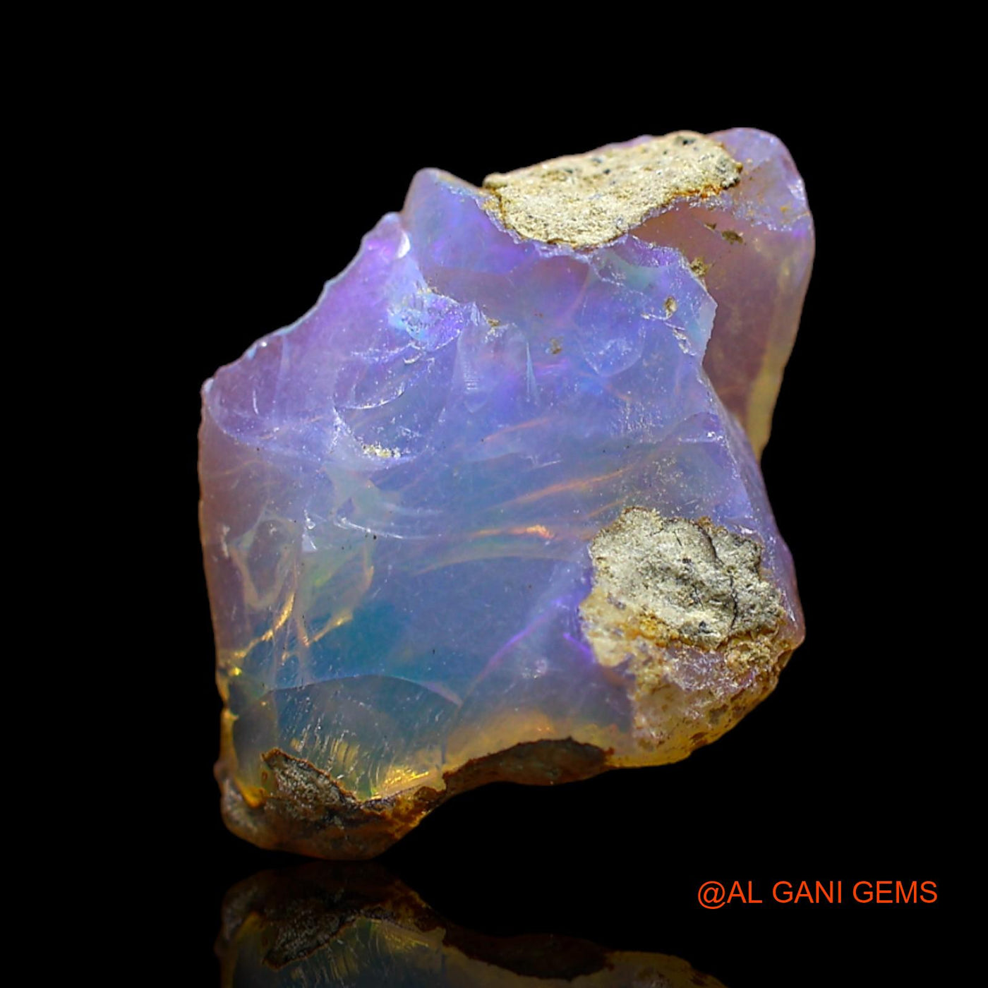 Natural Fire Opal Gemstone 4.00 Cts Loose Fancy Rough From Ethiopia 18x12x6 mm E-213