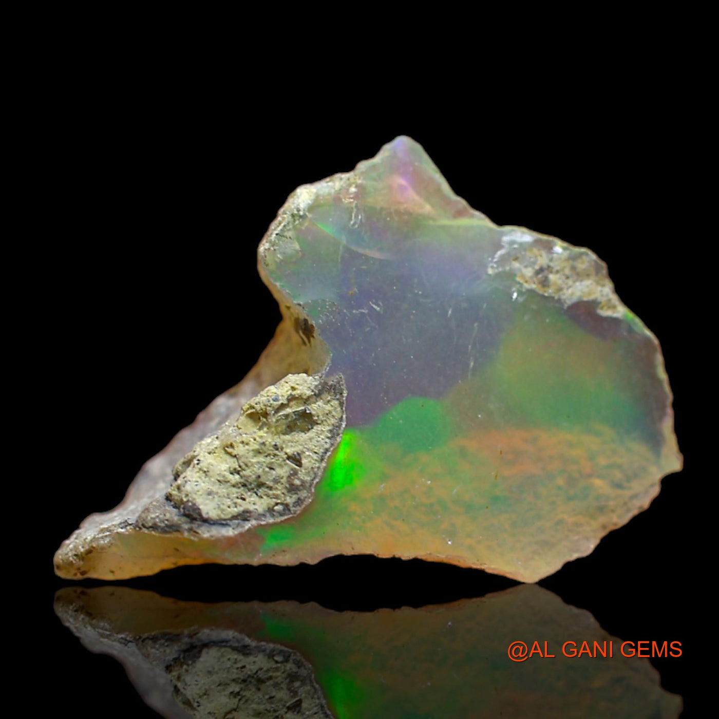 2.00 Cts Natural Ethiopian Fire Opal Loose Gemstone Fancy Rough 17x12x7 mm E-214