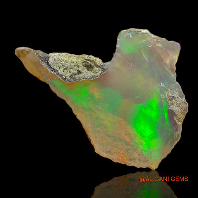 2.00 Cts Natural Ethiopian Fire Opal Loose Gemstone Fancy Rough 17x12x7 mm E-214
