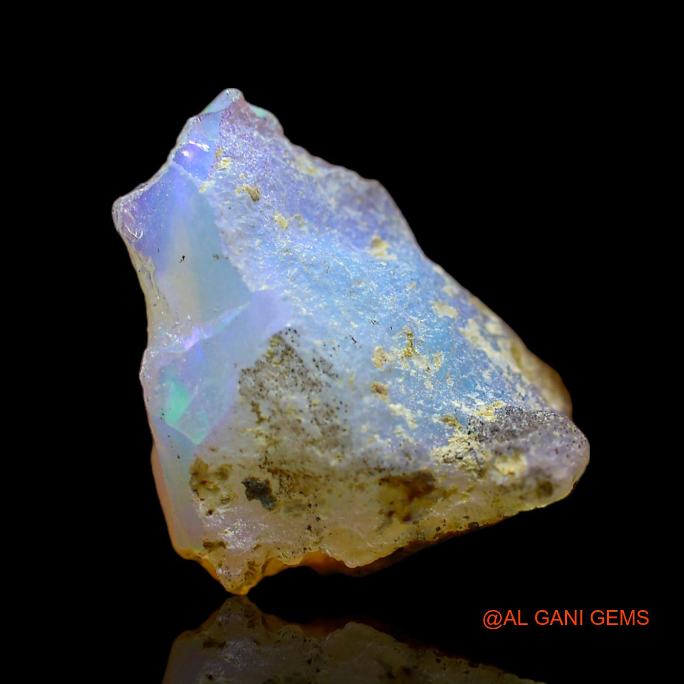 5.00 Cts Natural Ethiopian Fire Opal Loose Gemstone Fancy Rough 14x12x7 mm E-215