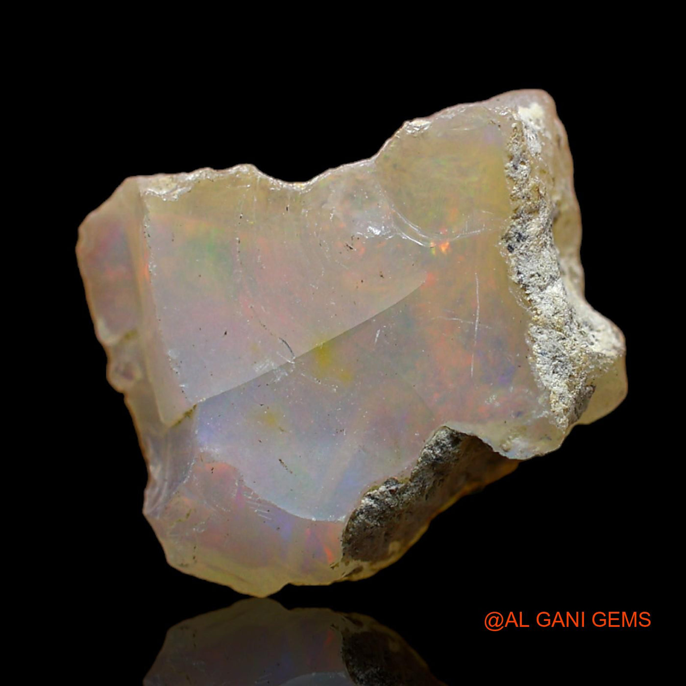 5.00 Cts Natural Ethiopian Fire Opal Fancy Rough Loose Gemstone For Jewelry 15x12x6 mm E-216