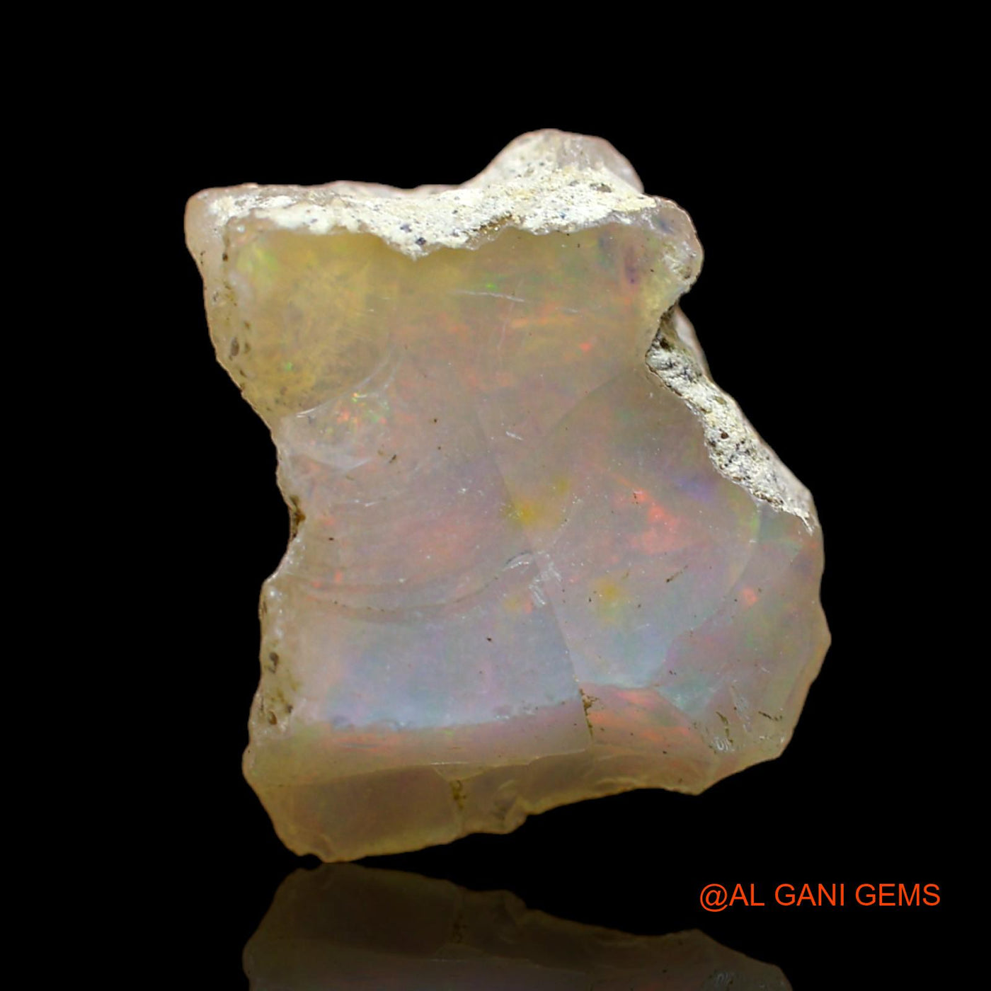 5.00 Cts Natural Ethiopian Fire Opal Fancy Rough Loose Gemstone For Jewelry 15x12x6 mm E-216