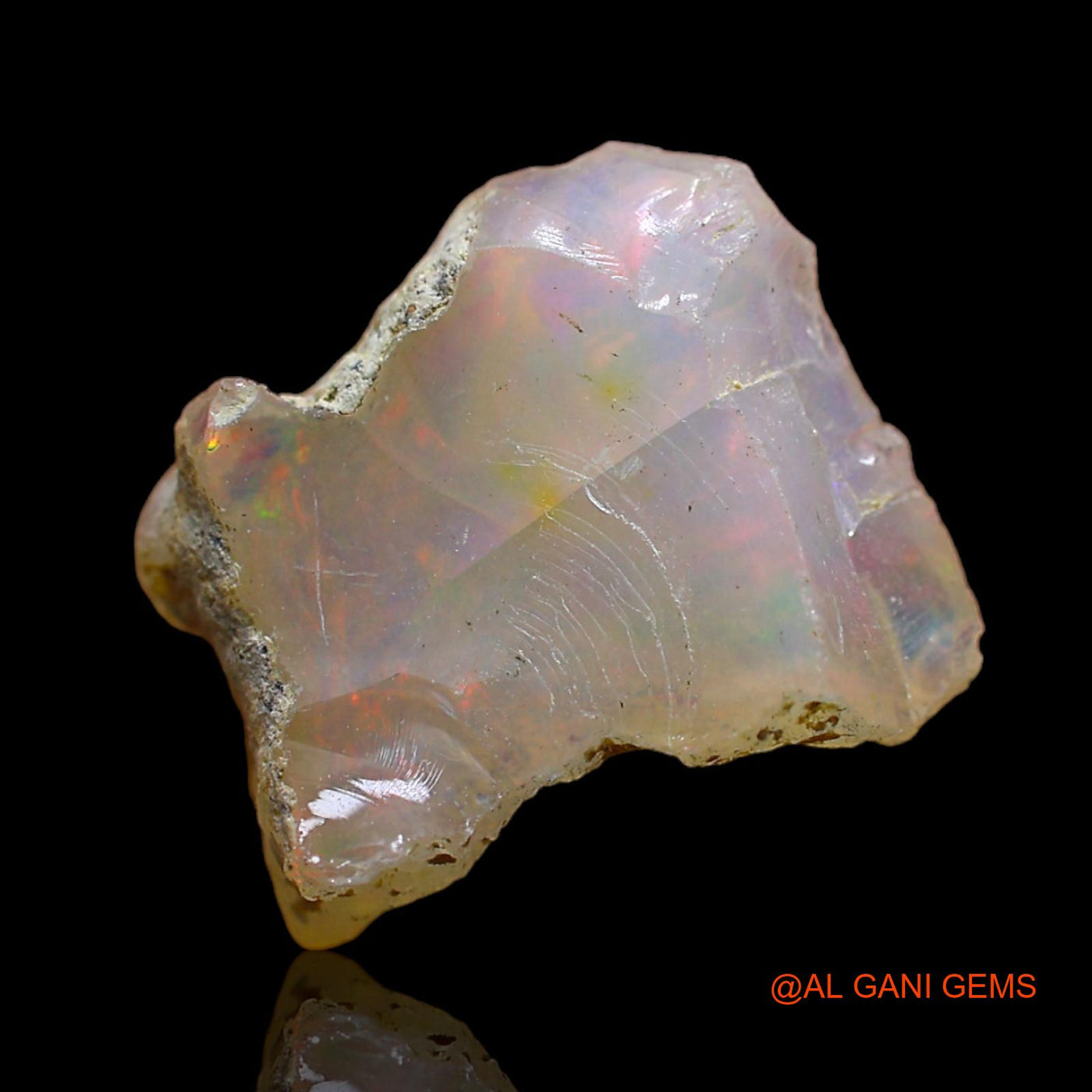 5.00 Cts Natural Ethiopian Fire Opal Fancy Rough Loose Gemstone For Jewelry 15x12x6 mm E-216