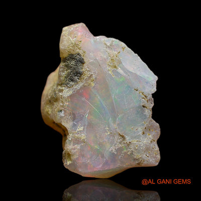 4.00 Cts Natural Ethiopian Fire Opal Loose Gemstone Fancy Rough 15x13x6 mm E-217