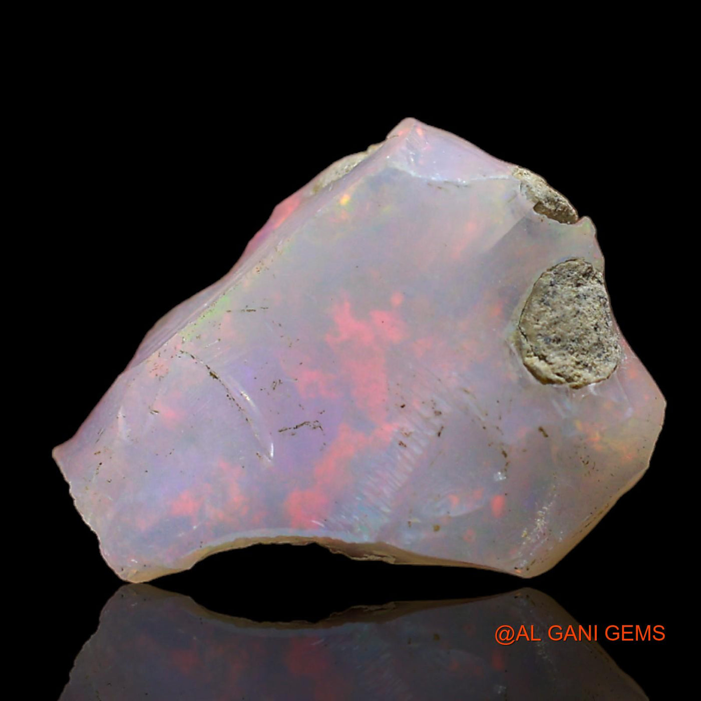 3.00 Cts Natural Ethiopian Fire Opal Fancy Rough Loose Gemstone For Jewelry 15x12x4 mm E-219