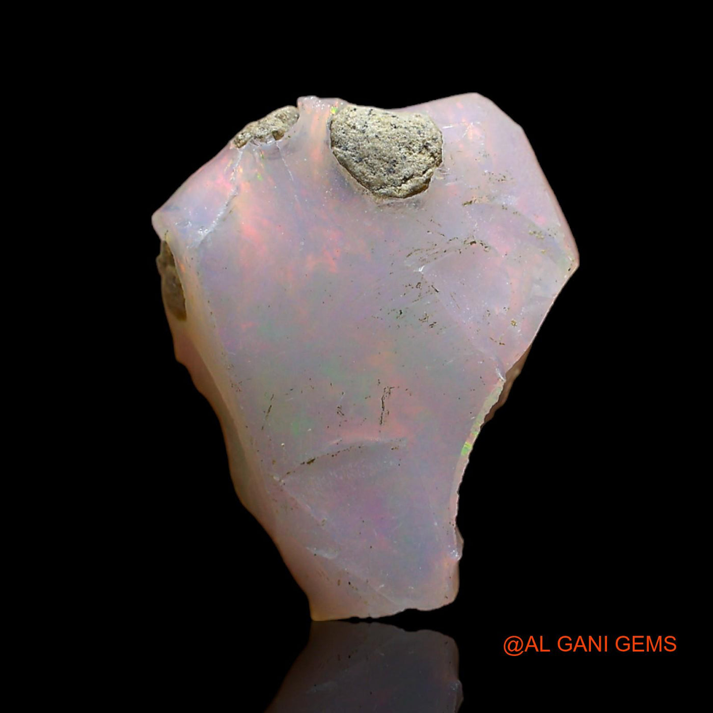 3.00 Cts Natural Ethiopian Fire Opal Fancy Rough Loose Gemstone For Jewelry 15x12x4 mm E-219