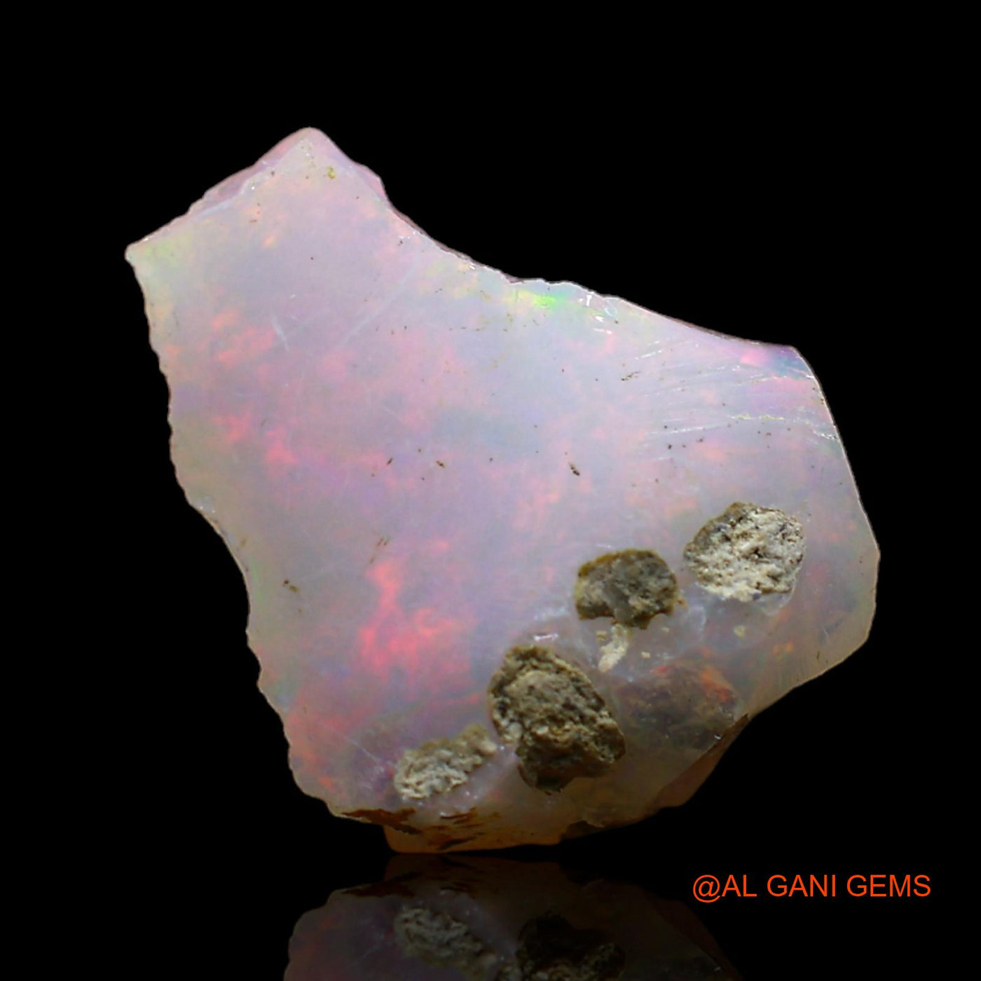 3.00 Cts Natural Ethiopian Fire Opal Fancy Rough Loose Gemstone For Jewelry 15x12x4 mm E-219