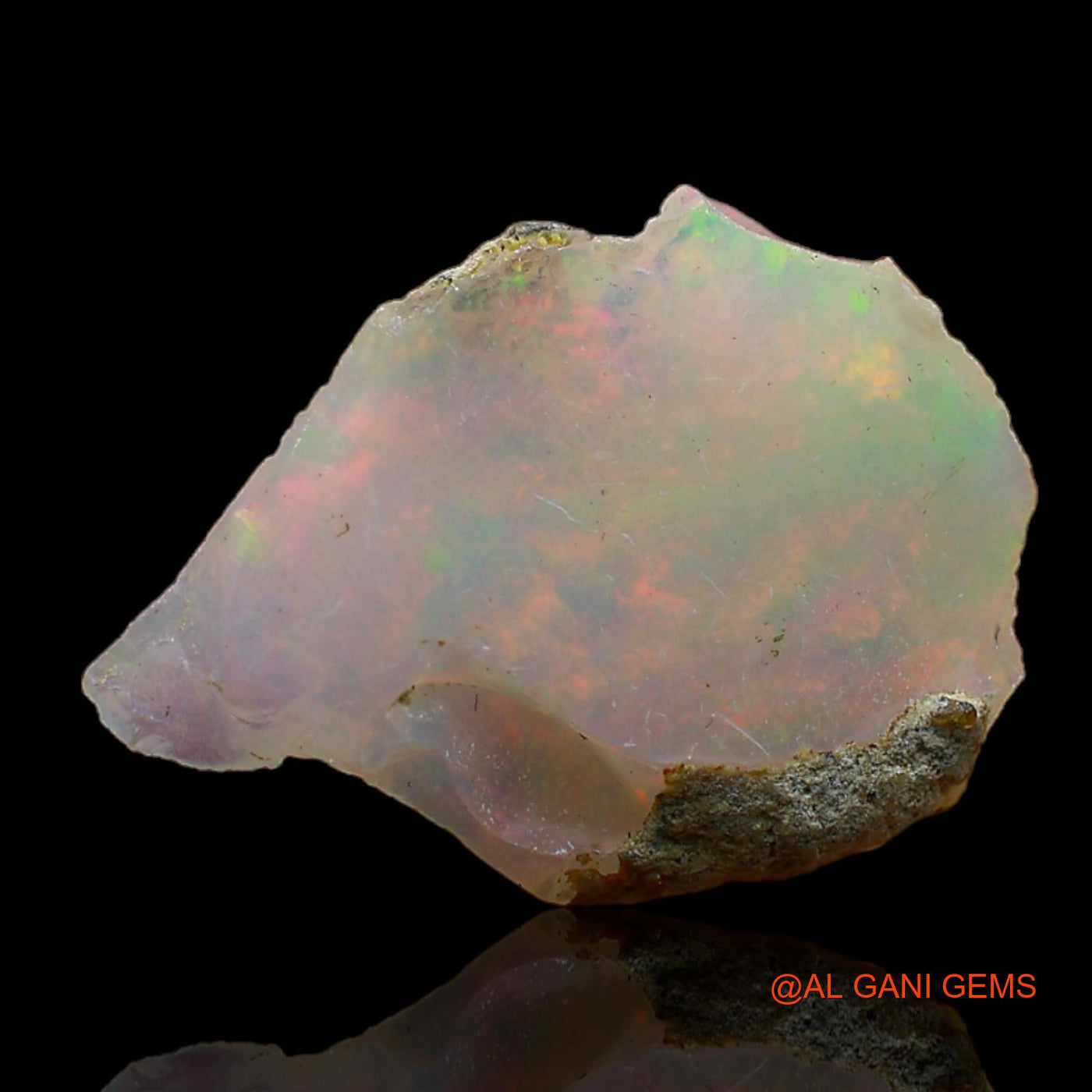3.00 Cts Natural Ethiopian Fire Opal Loose Gemstone Fancy Rough 17x12x4 mm E-220