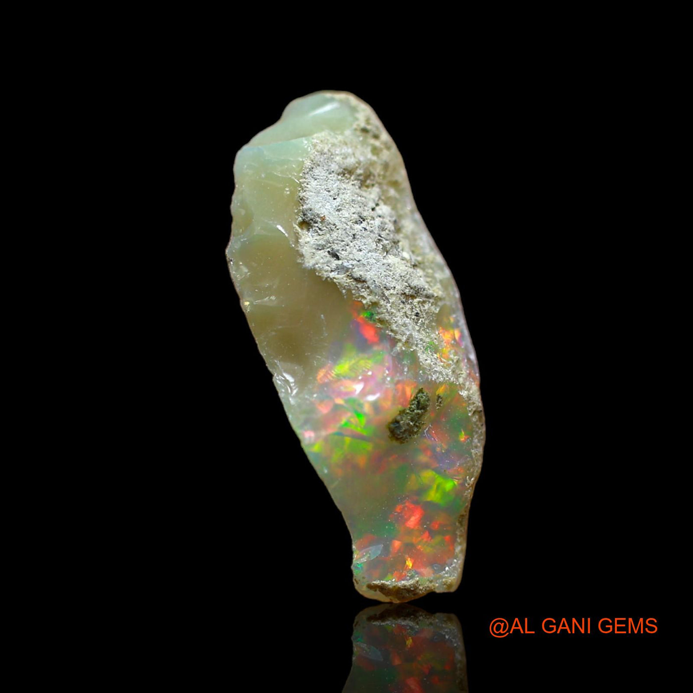 3.00 Cts Natural Ethiopian Fire Opal Fancy Rough Loose Gemstone For Jewelry 19x10x5 mm E-222