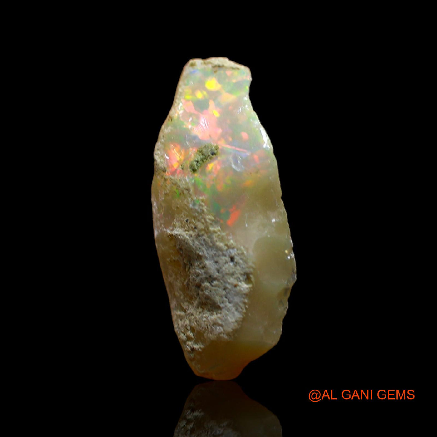 3.00 Cts Natural Ethiopian Fire Opal Fancy Rough Loose Gemstone For Jewelry 19x10x5 mm E-222