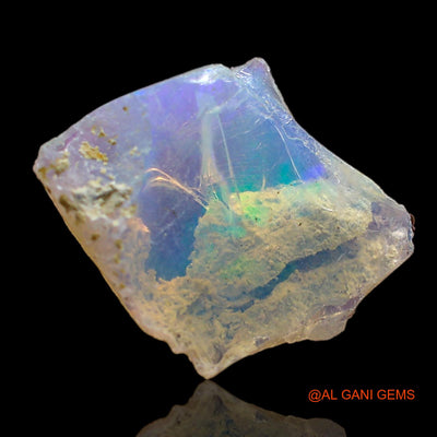 Natural Untreated Fire Opal Loose Gemstone Fancy Rough From Ethiopia 3.00 Cts 13x13x4 mm E-223