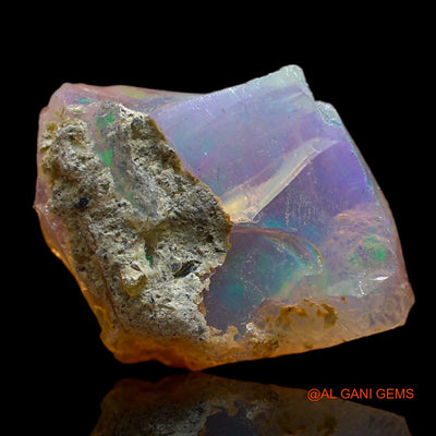 Natural Untreated Fire Opal Loose Gemstone Fancy Rough From Ethiopia 3.00 Cts 13x13x4 mm E-223