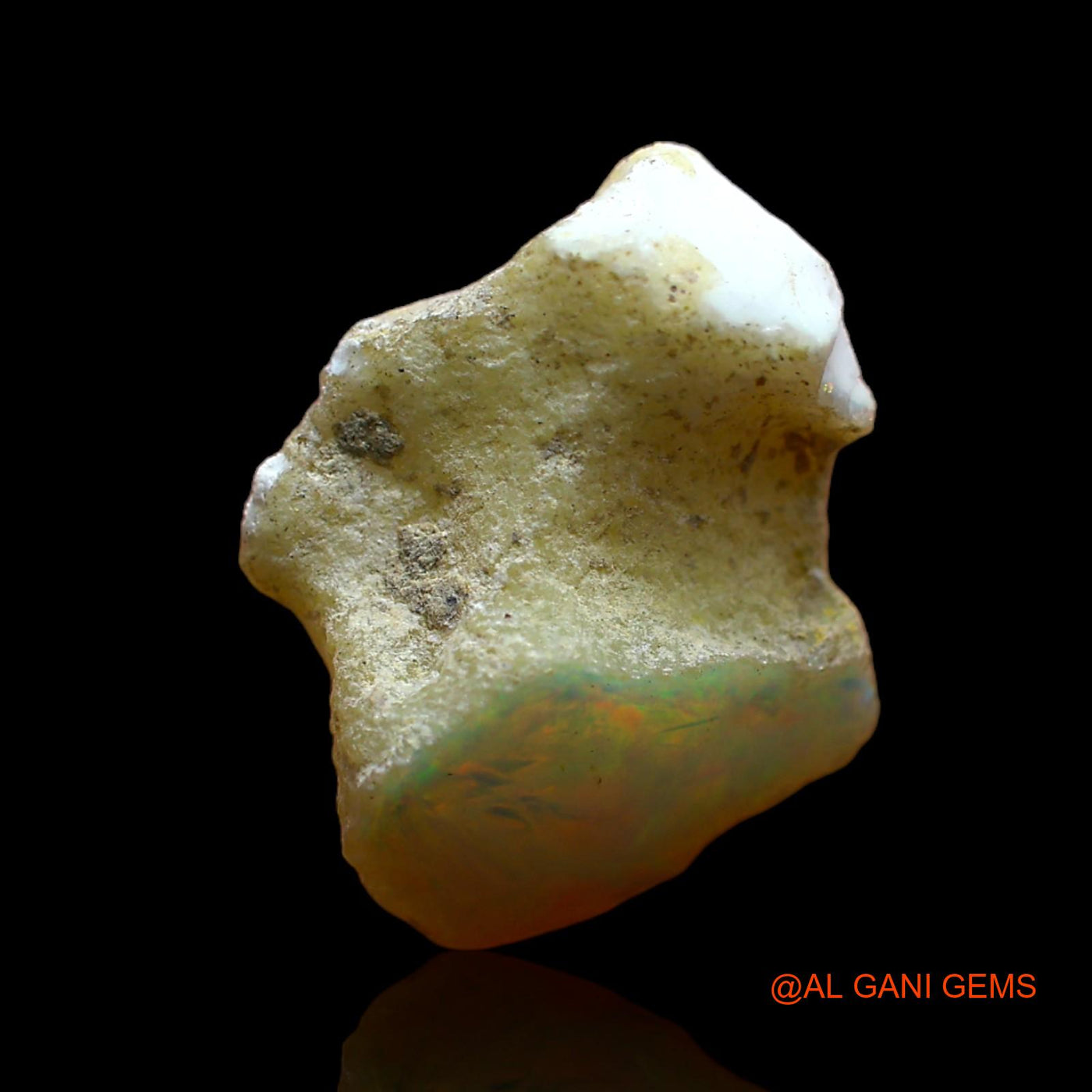 5.00 Cts Natural Ethiopian Fire Opal Loose Gemstone Fancy Rough 18x14x9 mm E-224