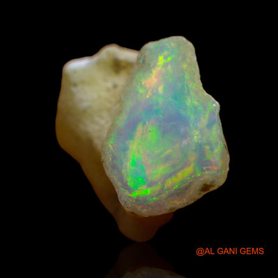 5.00 Cts Natural Ethiopian Fire Opal Loose Gemstone Fancy Rough 18x14x9 mm E-224