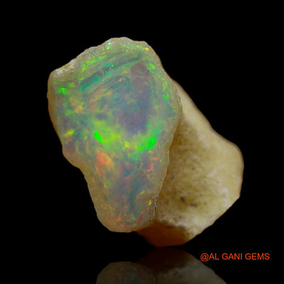 5.00 Cts Natural Ethiopian Fire Opal Loose Gemstone Fancy Rough 18x14x9 mm E-224