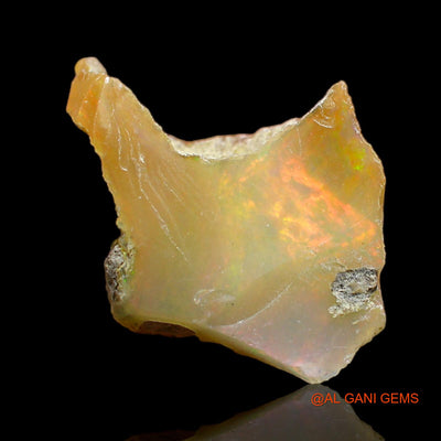 5.00 Cts Natural Ethiopian Fire Opal Loose Gemstone Fancy Rough 14x13x6 mm E-225