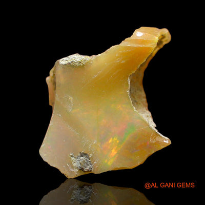 5.00 Cts Natural Ethiopian Fire Opal Loose Gemstone Fancy Rough 14x13x6 mm E-225
