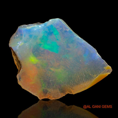 3.00 Cts Natural Ethiopian Fire Opal Loose Gemstone Fancy Rough 16x12x5 mm E-226