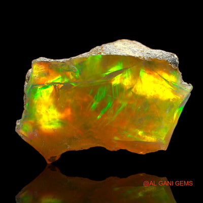 4.00 Cts Natural Ethiopian Fire Opal Loose Gemstone Fancy Rough 16x10x6 mm E-228