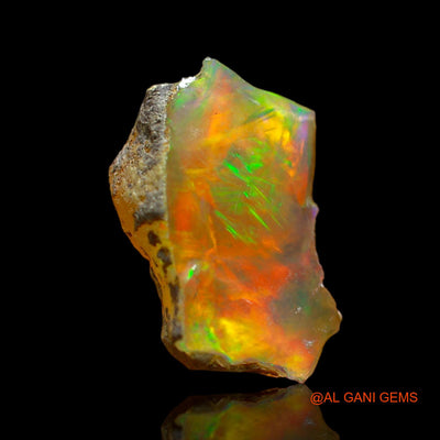 4.00 Cts Natural Ethiopian Fire Opal Loose Gemstone Fancy Rough 16x10x6 mm E-228