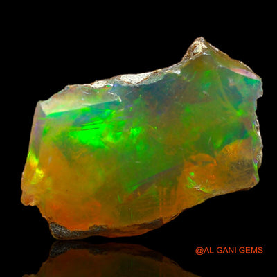 4.00 Cts Natural Ethiopian Fire Opal Loose Gemstone Fancy Rough 16x10x6 mm E-228