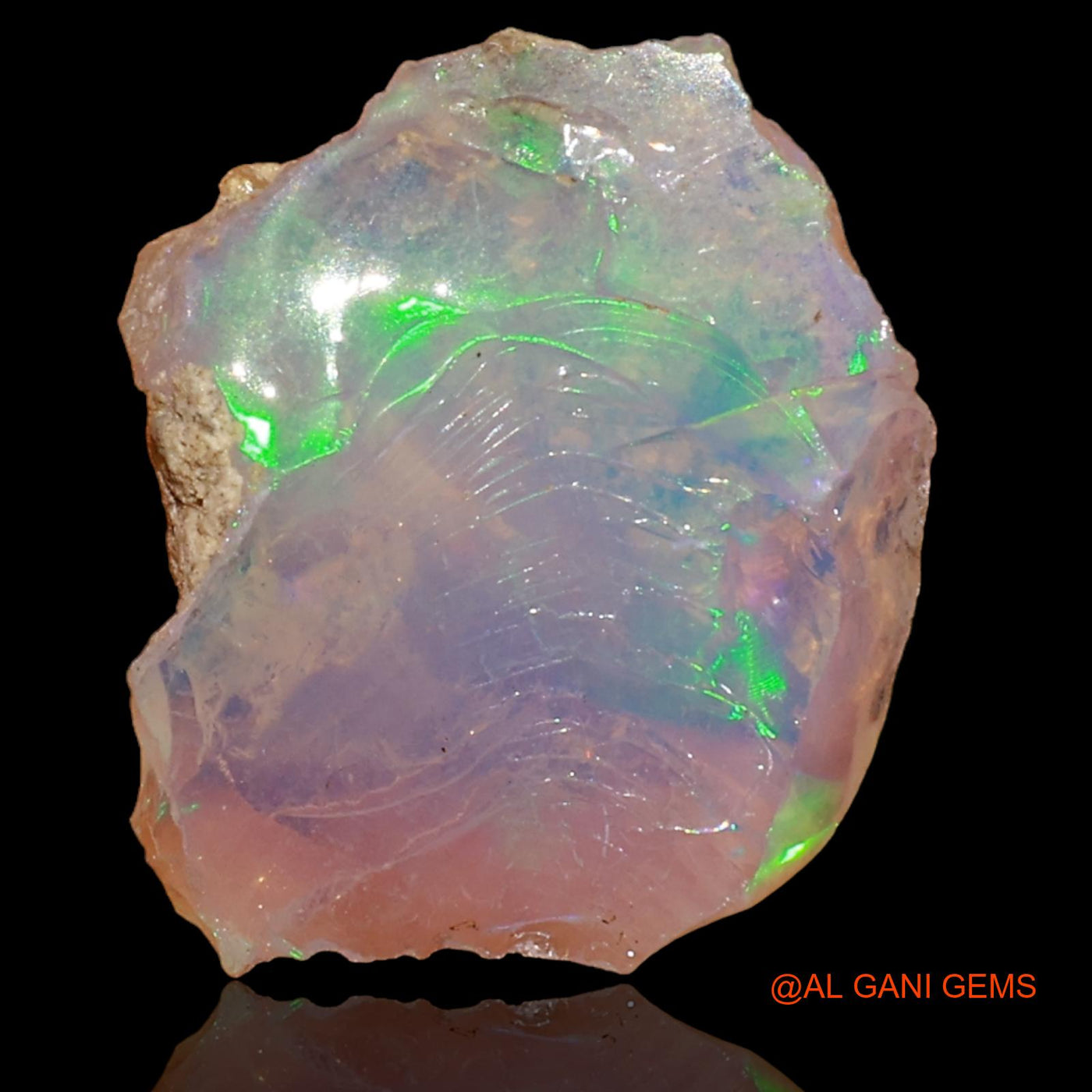 4.00 Cts Natural Ethiopian Fire Opal Fancy Rough Loose Gemstone For Jewelry 16x12x7 mm E-22