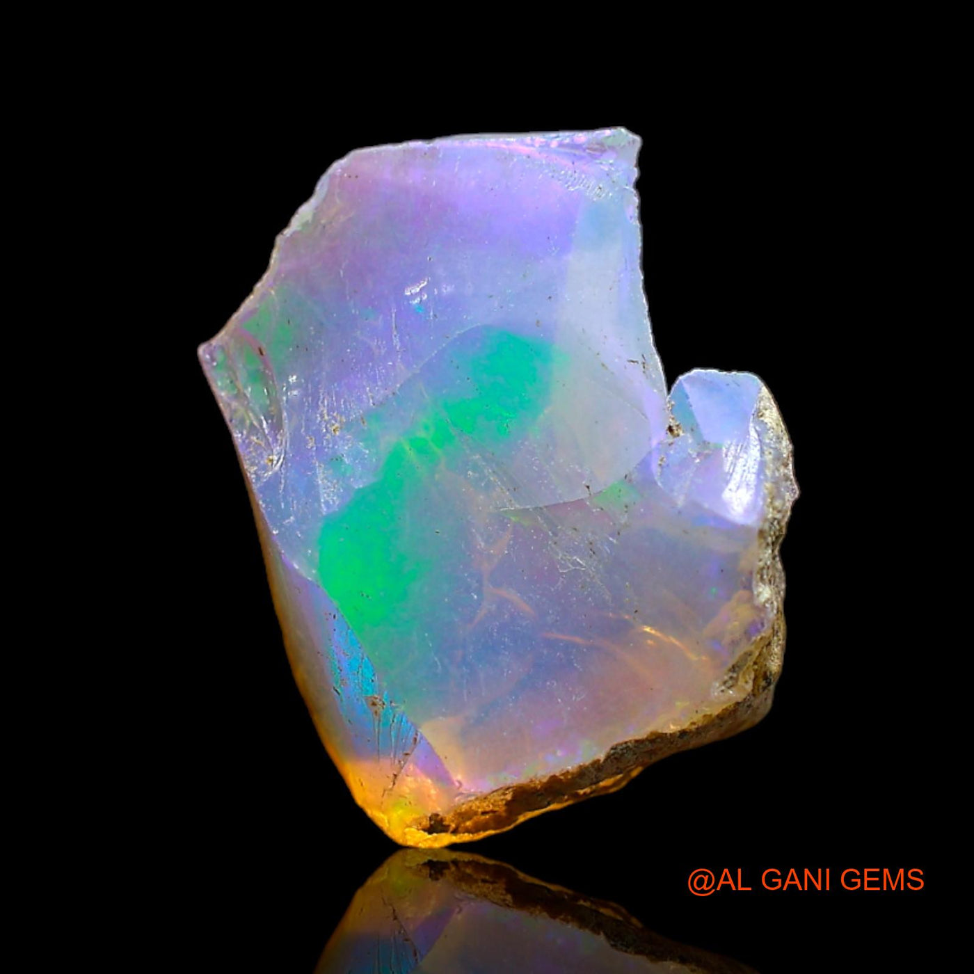 3.00 Cts Natural Ethiopian Fire Opal Loose Gemstone Fancy Rough 14x11x5 mm E-230