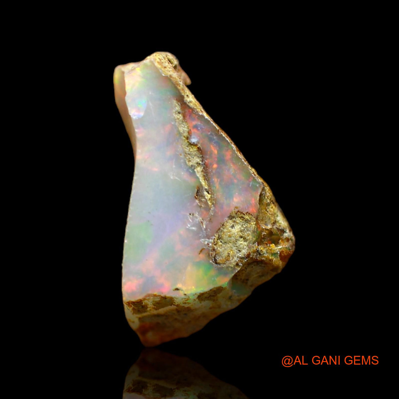 5.00 Cts Unheated Ethiopian Fire Opal Loose Gemstone Fancy Rough Natural 16x8x8 mm E-231