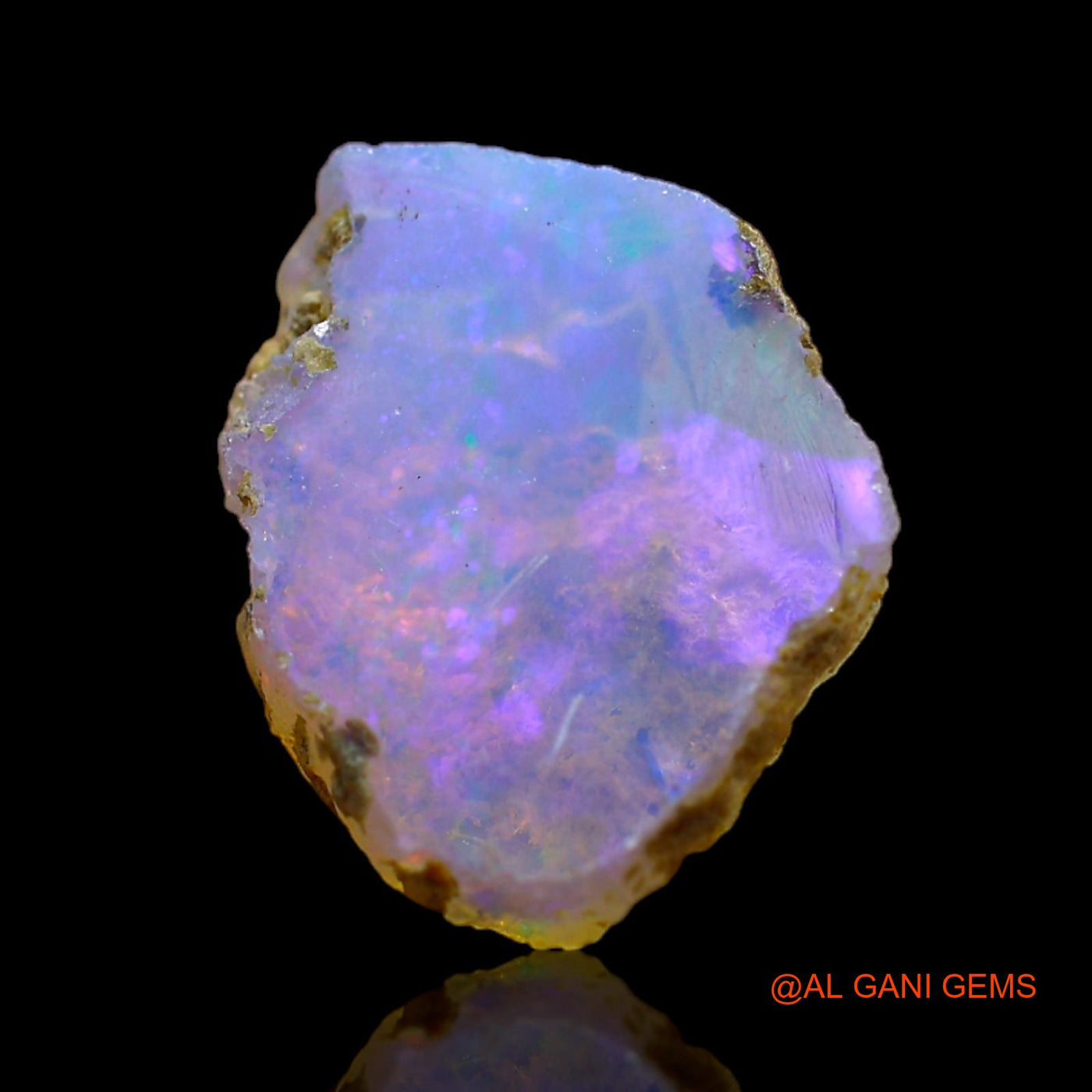 4.00 Cts Unheated Ethiopian Fire Opal Loose Gemstone Fancy Rough Natural 14x12x7 mm E-232