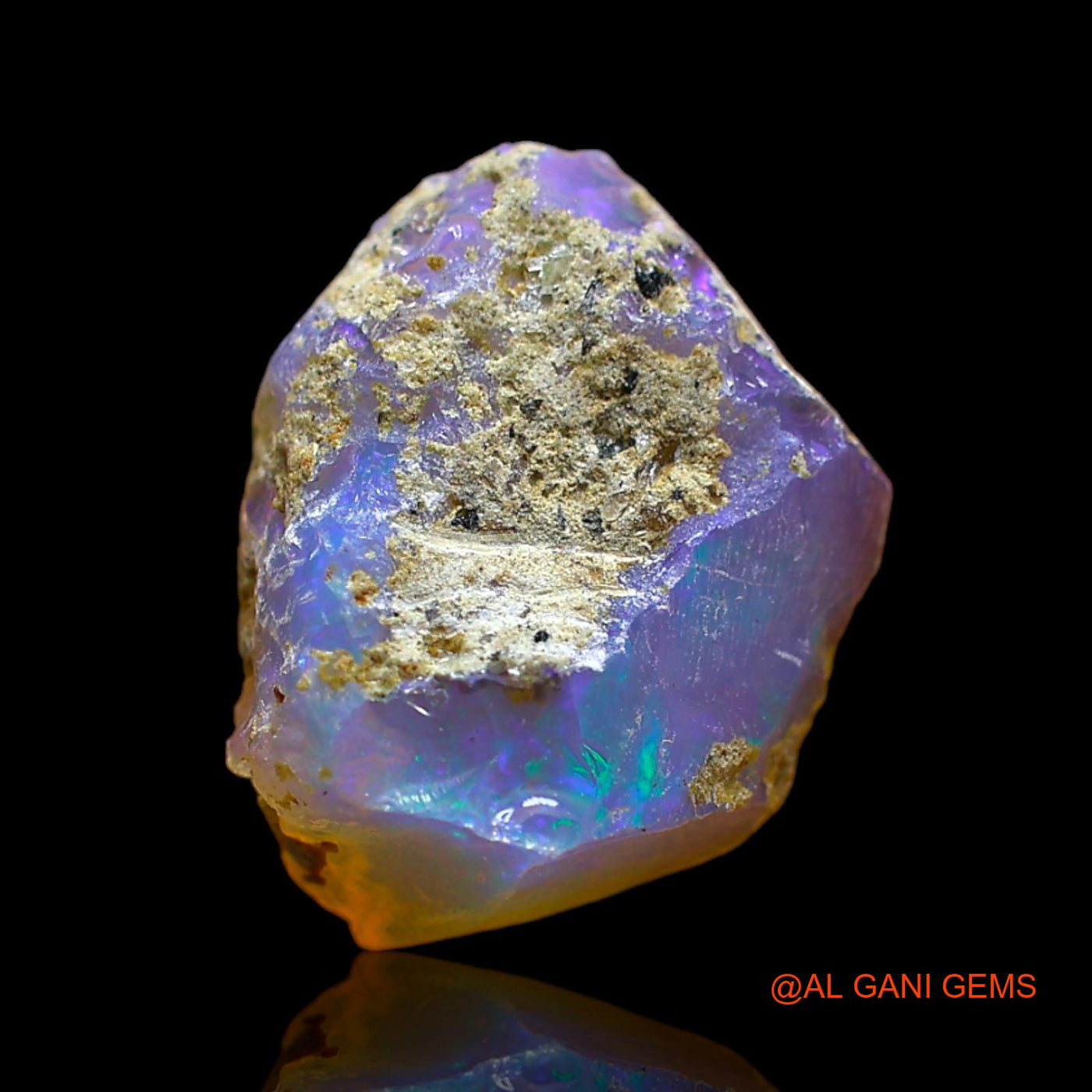 4.00 Cts Unheated Ethiopian Fire Opal Loose Gemstone Fancy Rough Natural 14x12x7 mm E-232