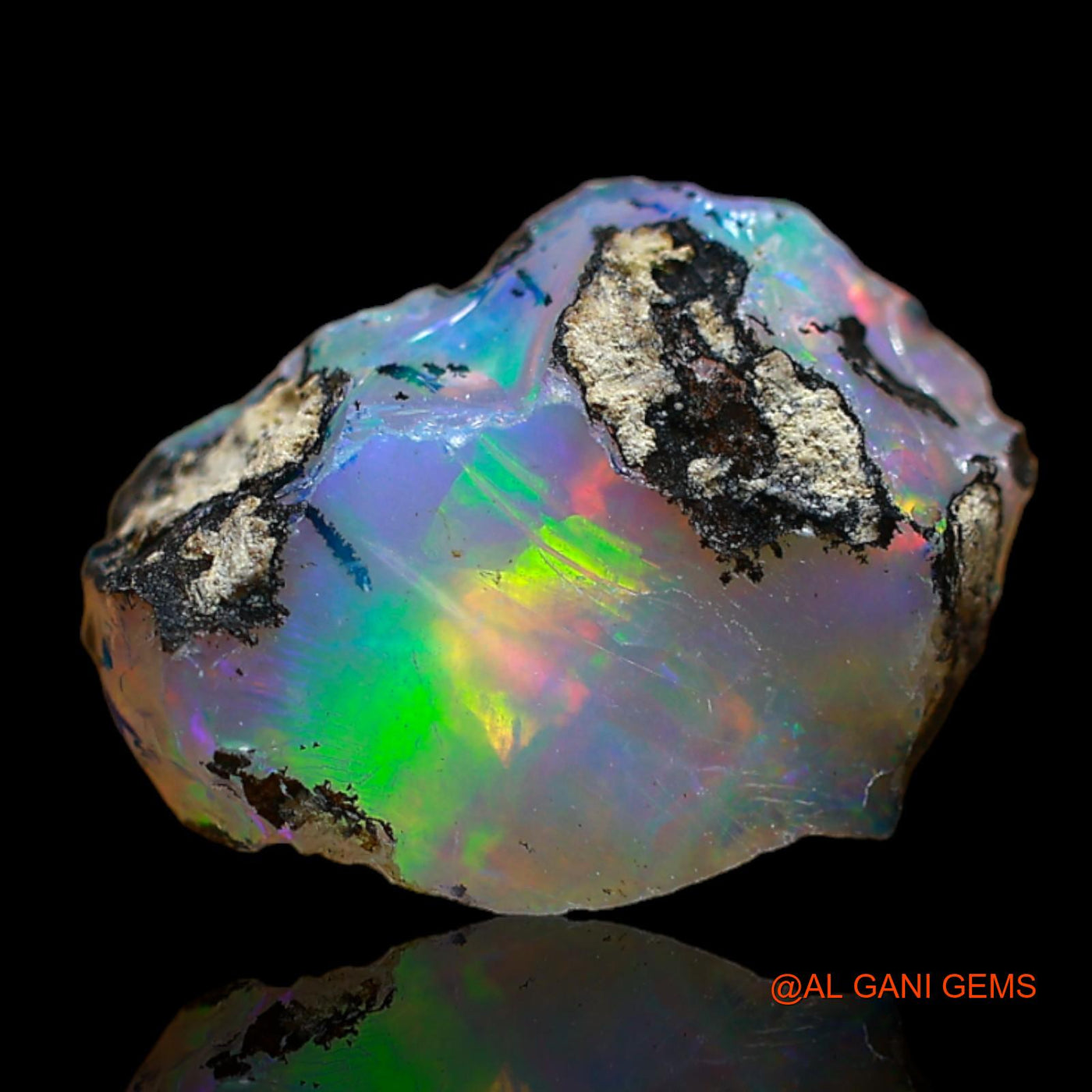 5.00 Cts Natural Ethiopian Fire Opal Fancy Rough Loose Gemstone For Jewelry 15x10x8 mm E-233