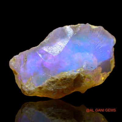 4.00 Cts Natural Ethiopian Fire Opal Loose Gemstone Fancy Rough 16x10x7 mm E-234